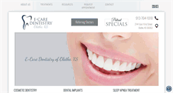 Desktop Screenshot of ecaredentistry.com